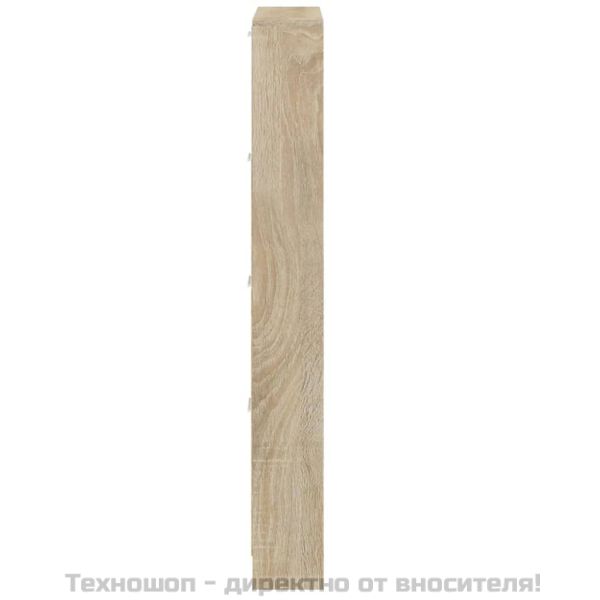 Шкаф за обувки, дъб, 59x17x150 см, инженерно дърво