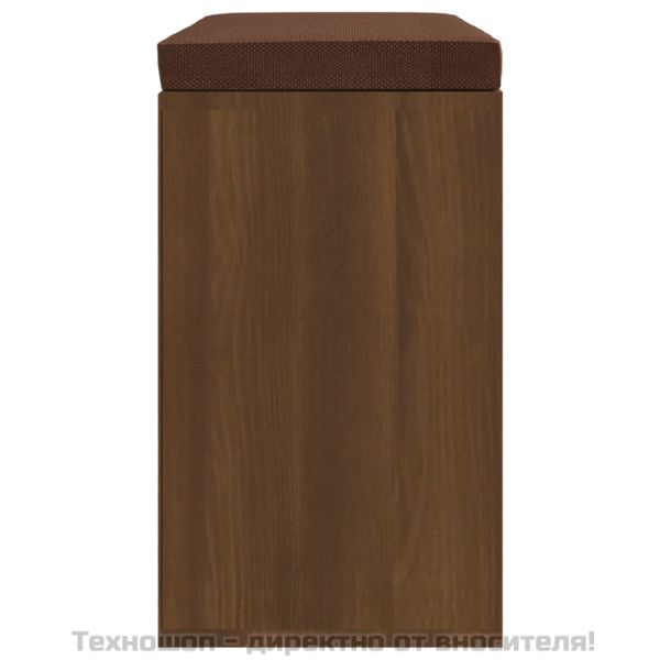 Пейка за обувки, кафяв дъб, 103x30x48 см, инженерно дърво