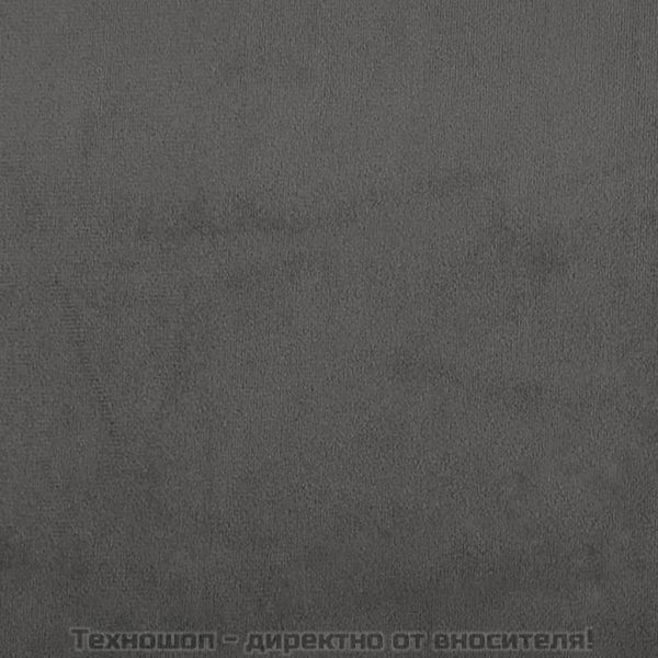 Трапезни столове, 4 бр, тъмносиви, кадифе