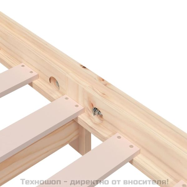 Стифиращо легло 100x200 см масивно борово дърво