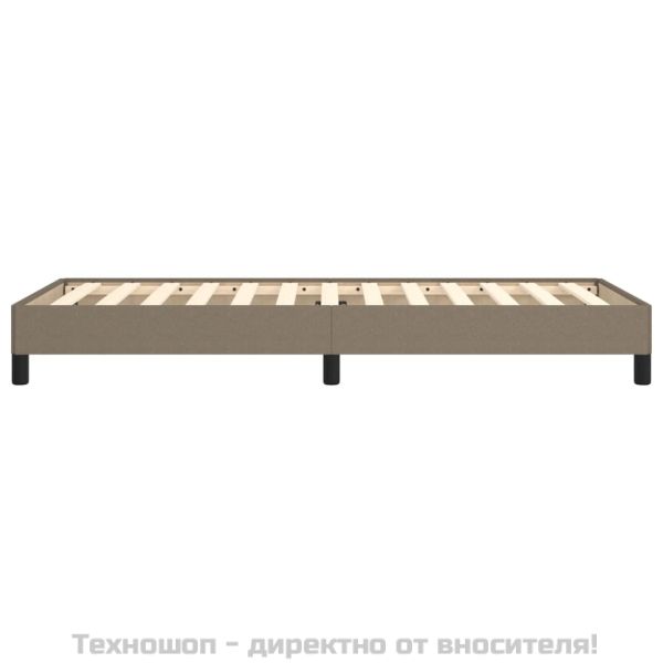 Рамка за легло без матрак, таупе, 80x200 см, плат