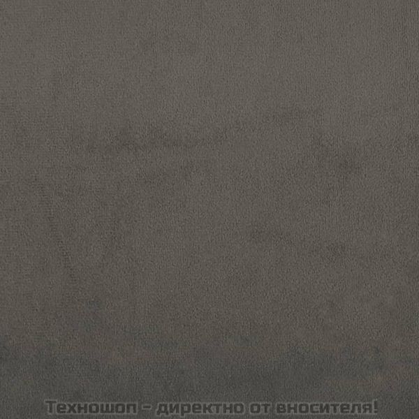 Рамка за легло без матрак, тъмносива, 100x200 см, кадифе