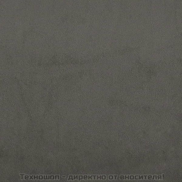 Рамка за легло без матрак, тъмносива, 100x200 см, кадифе