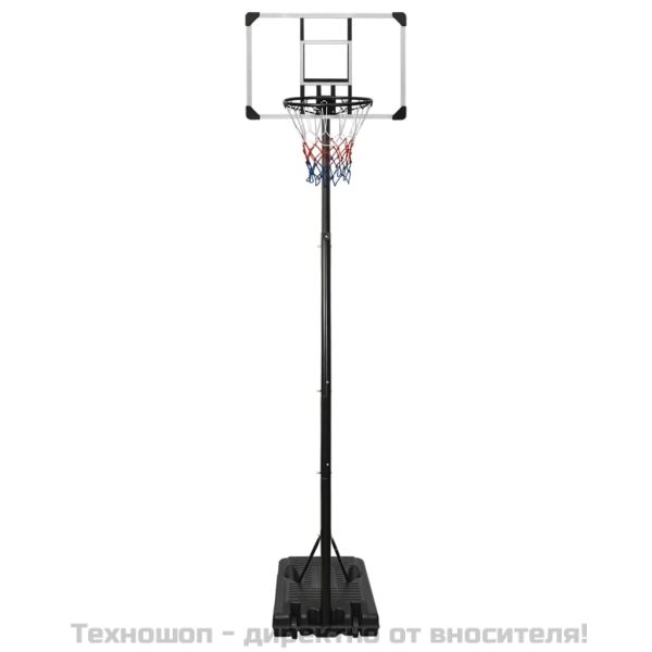 Баскетболна стойка, прозрачна, 280-350 см, поликарбонат