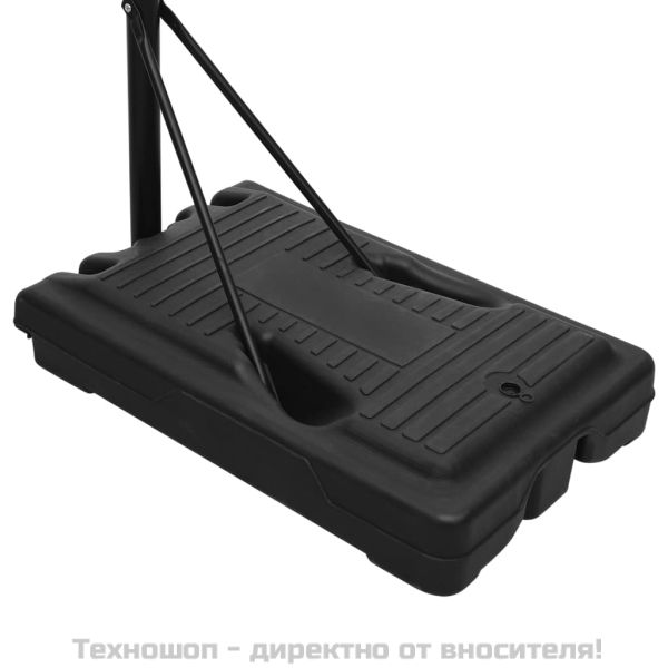 Баскетболна стойка, прозрачна, 280-350 см, поликарбонат