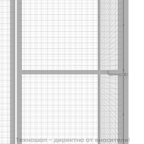 Клетка за котки 3x1,5x1,5 м поцинкована стомана