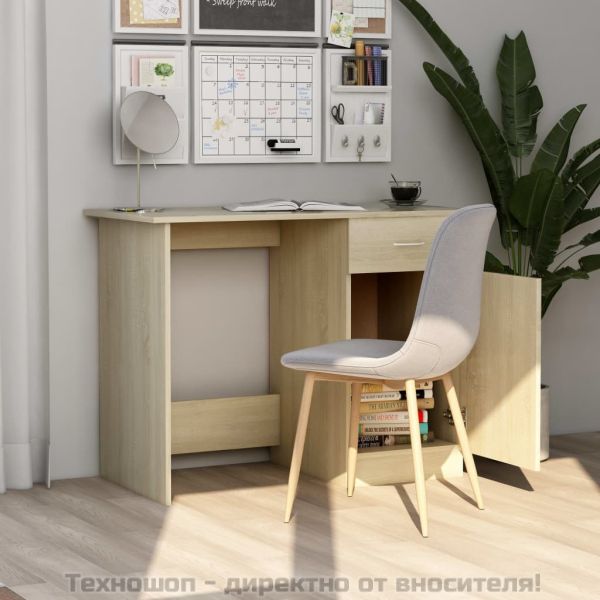 Бюро, дъб сонома, 100x50x76 см, инженерно дърво