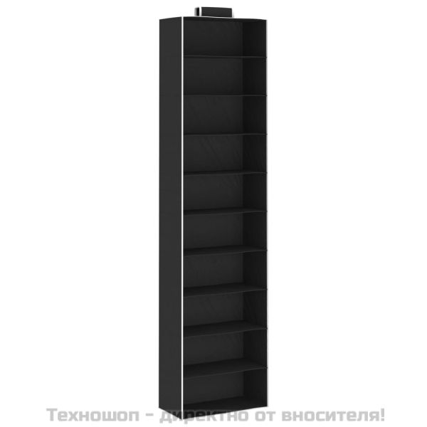 Окачени органайзери за дрехи, 2 бр, с 10 рафта, текстил