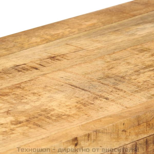 Конзолна маса, 110x30x76 см, мангово дърво масив