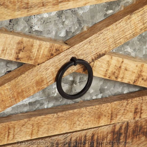 Конзолна маса, 110x30x76 см, мангово дърво масив