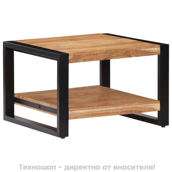 Маса за кафе, 60x60x40 см, акациево дърво масив