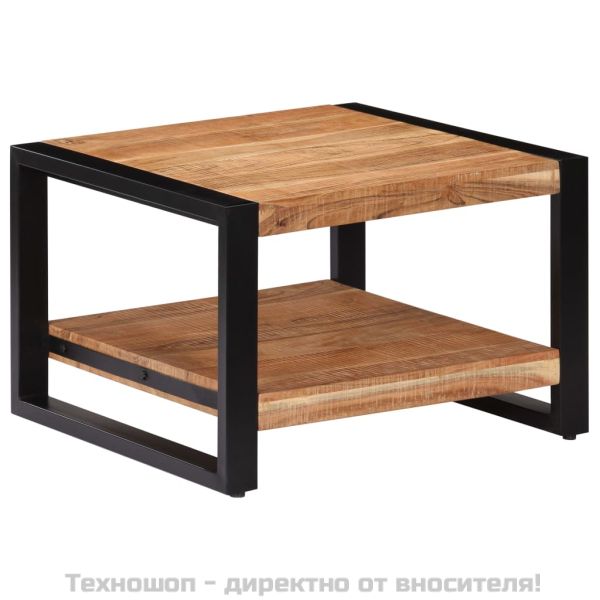 Маса за кафе, 60x60x40 см, акациево дърво масив