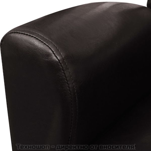 Кресло, тъмнокафяво, изкуствена кожа