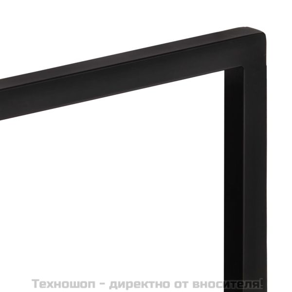 Стенни рафтове 2 бр 60x25x35 см акациево дърво масив и стомана