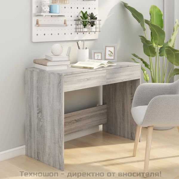 Бюро, сив сонома, 101x50x76,5 см, инженерно дърво