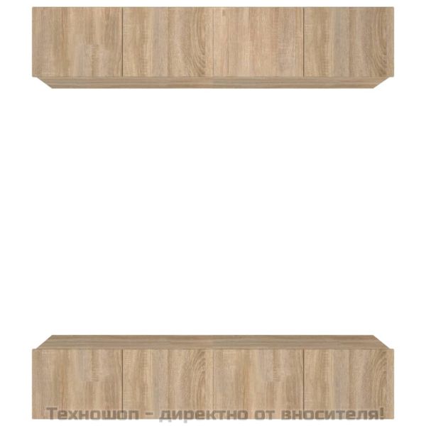 ТВ шкафове 4 бр дъб сонома 80x30x30 см инженерно дърво