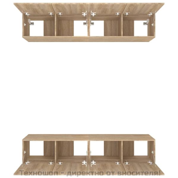 ТВ шкафове 4 бр дъб сонома 80x30x30 см инженерно дърво