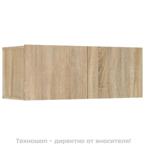 Комплект ТВ шкафове от 8 части, сонома дъб, инженерно дърво