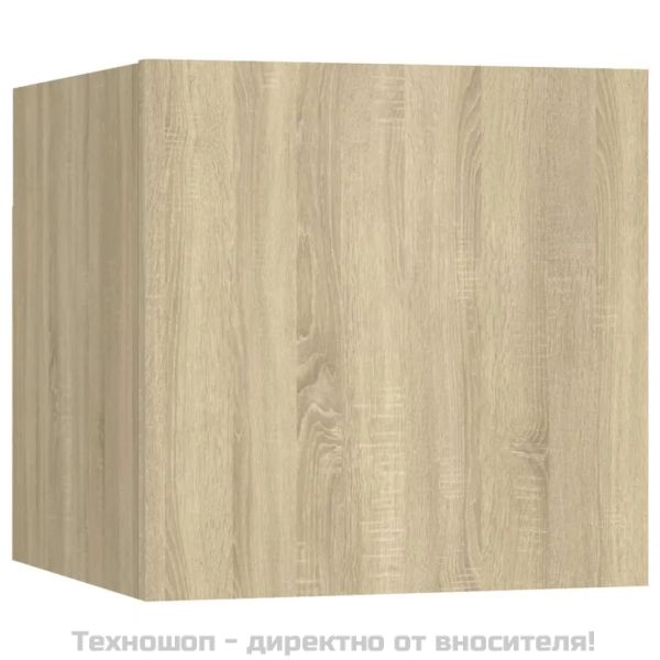 Комплект ТВ шкафове от 8 части, сонома дъб, инженерно дърво