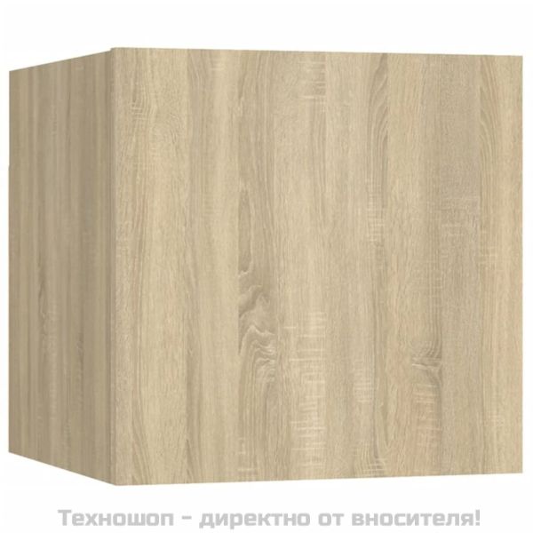 Комплект ТВ шкафове от 8 части, сонома дъб, инженерно дърво