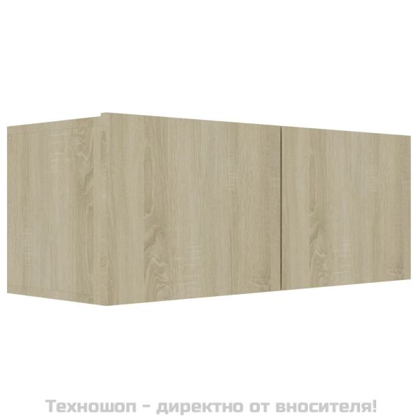 Комплект ТВ шкафове от 8 части, сонома дъб, инженерно дърво