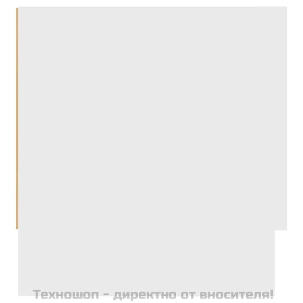 Гардероб, бял, 100x32,5x35 см, инженерно дърво