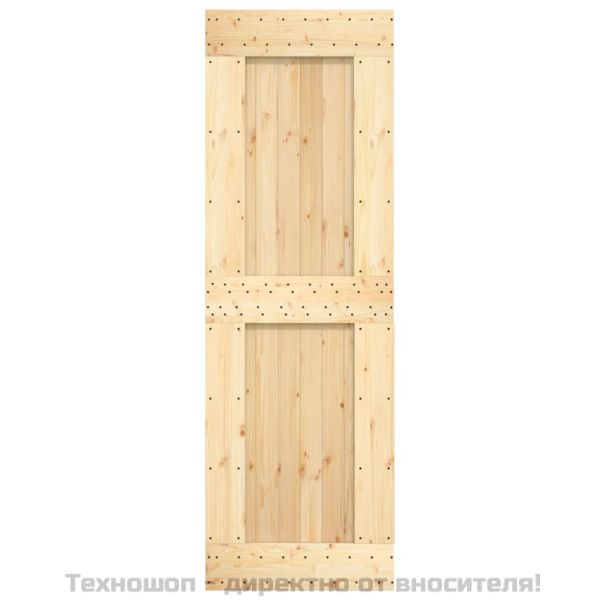 Врата "NARVIK" 70x210 см масивна дървесина бор