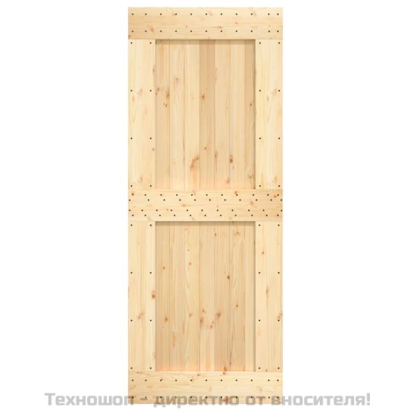 Врата "NARVIK" 90x210 см масивна дървесина бор