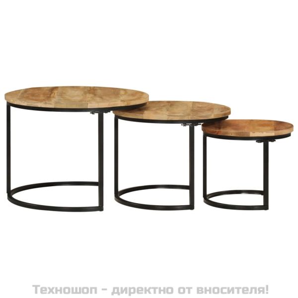 Стифиращи маси, 3 бр, манго масив