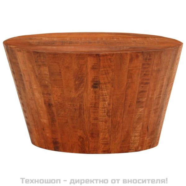 Маса за кафе Ø 52x30 см масивно грубо мангово дърво