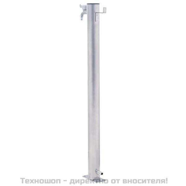 Градинска чешма, 100 см, неръждаема стомана, кръгла колона