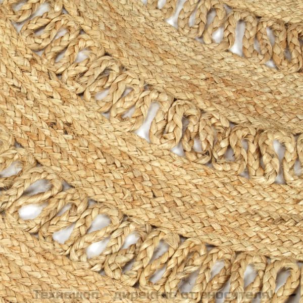 Ръчно плетен килим от юта, 150 см