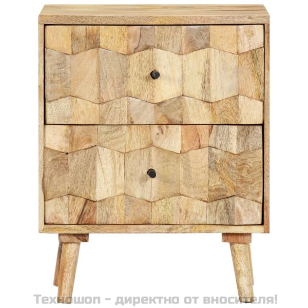 Нощно шкафче, 40x30x50 см, мангово дърво масив