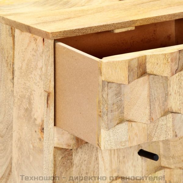 Нощно шкафче, 40x30x50 см, мангово дърво масив