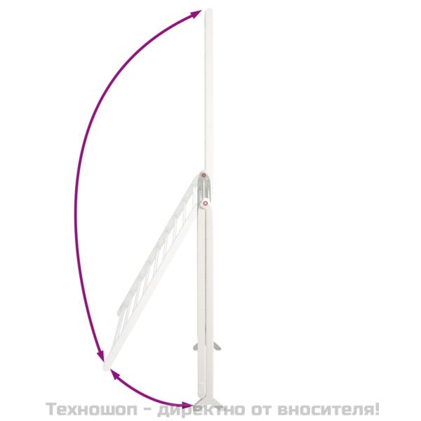 Сушилник за вана, разтегателен, 53-90 см, алуминий