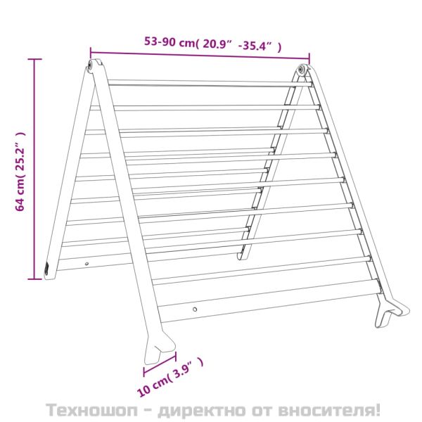 Сушилник за вана, разтегателен, 53-90 см, алуминий