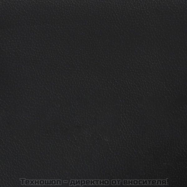 Рамка за легло с пружини черна 160x200 см изкуствена кожа