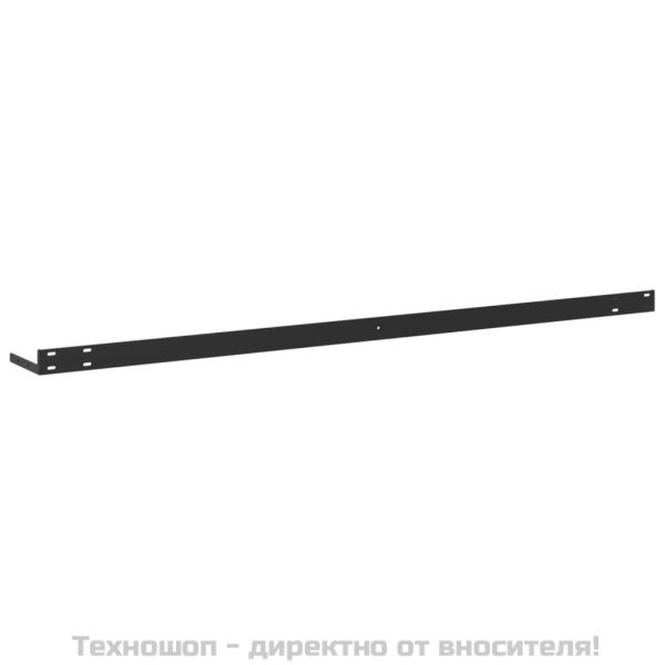 Окачени стенни рафтове, 2 бр, бетонно сив, 120x23,5x3,8 см, МДФ