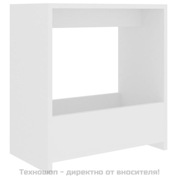 Помощна маса, бяла, 50x26x50 см, инженерно дърво
