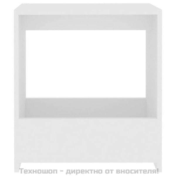 Помощна маса, бяла, 50x26x50 см, инженерно дърво