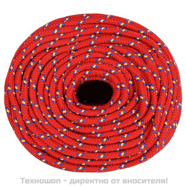 Въже за лодка Червено 10 мм 500 м полипропилен