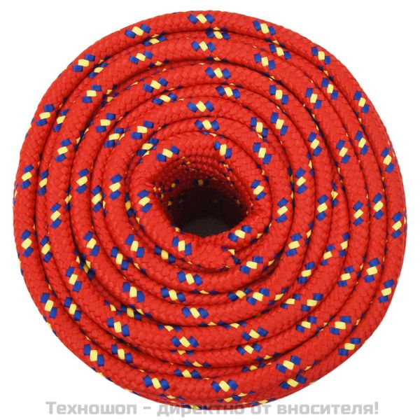 Въже за лодка Червено 12 мм 100 м полипропилен