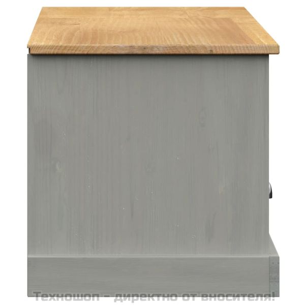 ТВ шкаф "VIGO" сив 156x40x40 см бор масив