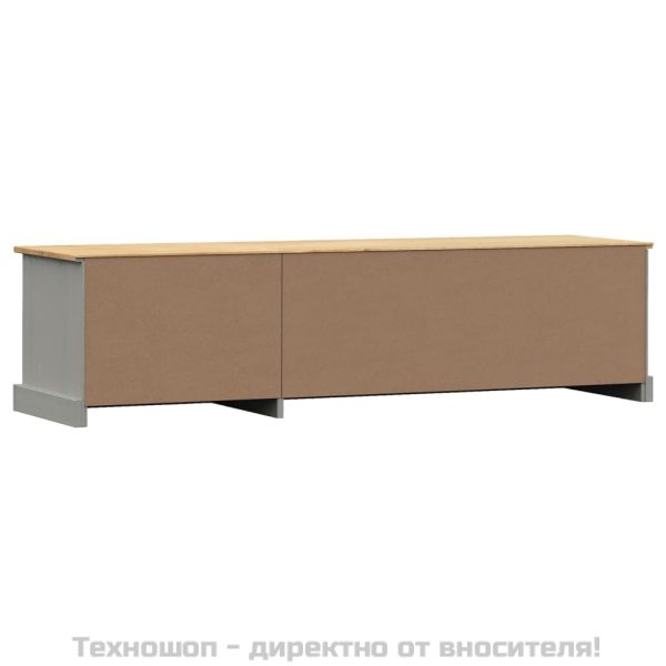ТВ шкаф "VIGO" сив 156x40x40 см бор масив