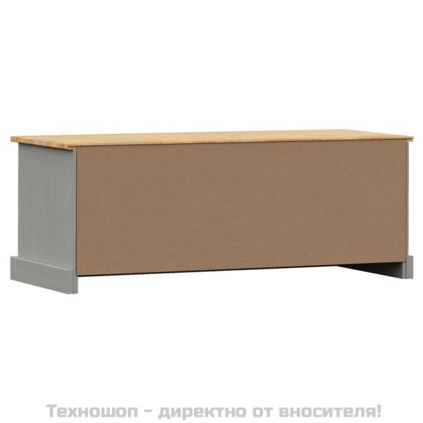 ТВ шкаф "VIGO" сив 106x40x40 см бор масив