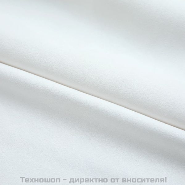 Затъмняващи завеси с куки, 2 бр, белезникави, 140x245 см