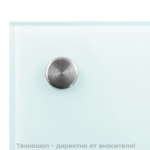Кухненски гръб, бял, 70х40 см, закалено стъкло