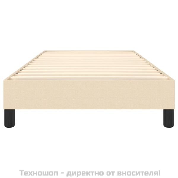 Рамка за легло с пружини, kремав, 80x200 см, плат