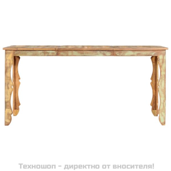 Трапезна маса, 160x80x76 см, регенерирано дърво масив