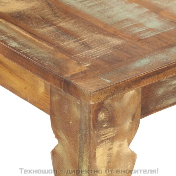 Трапезна маса, 160x80x76 см, регенерирано дърво масив